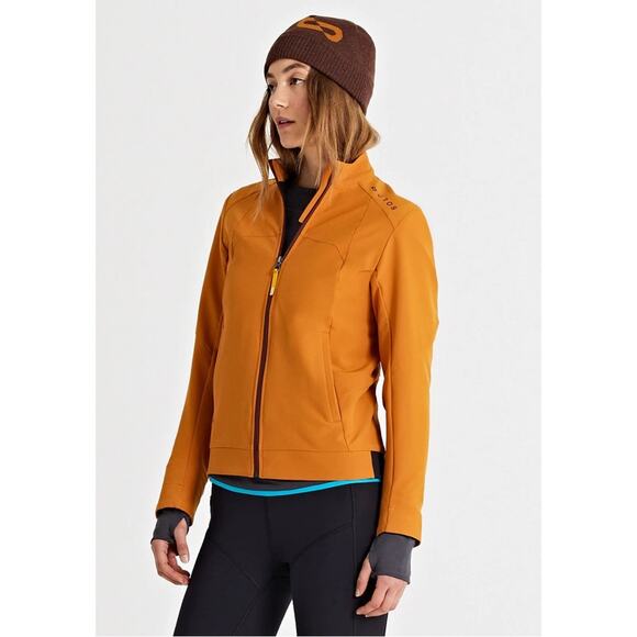 Oros Womens Itinerant Full Zip Insulated Soft Shell Water Repellent Jacket Curry - Picture 1 of 10